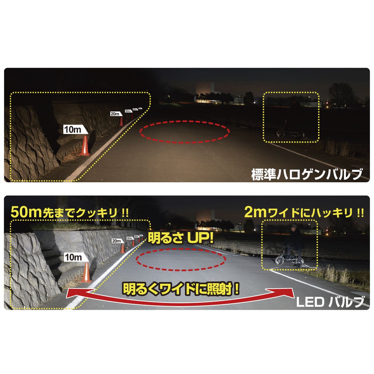 Amazon | IPF ヘッドライト LED HIR2 バルブ 12V/24V 兼用 6500K